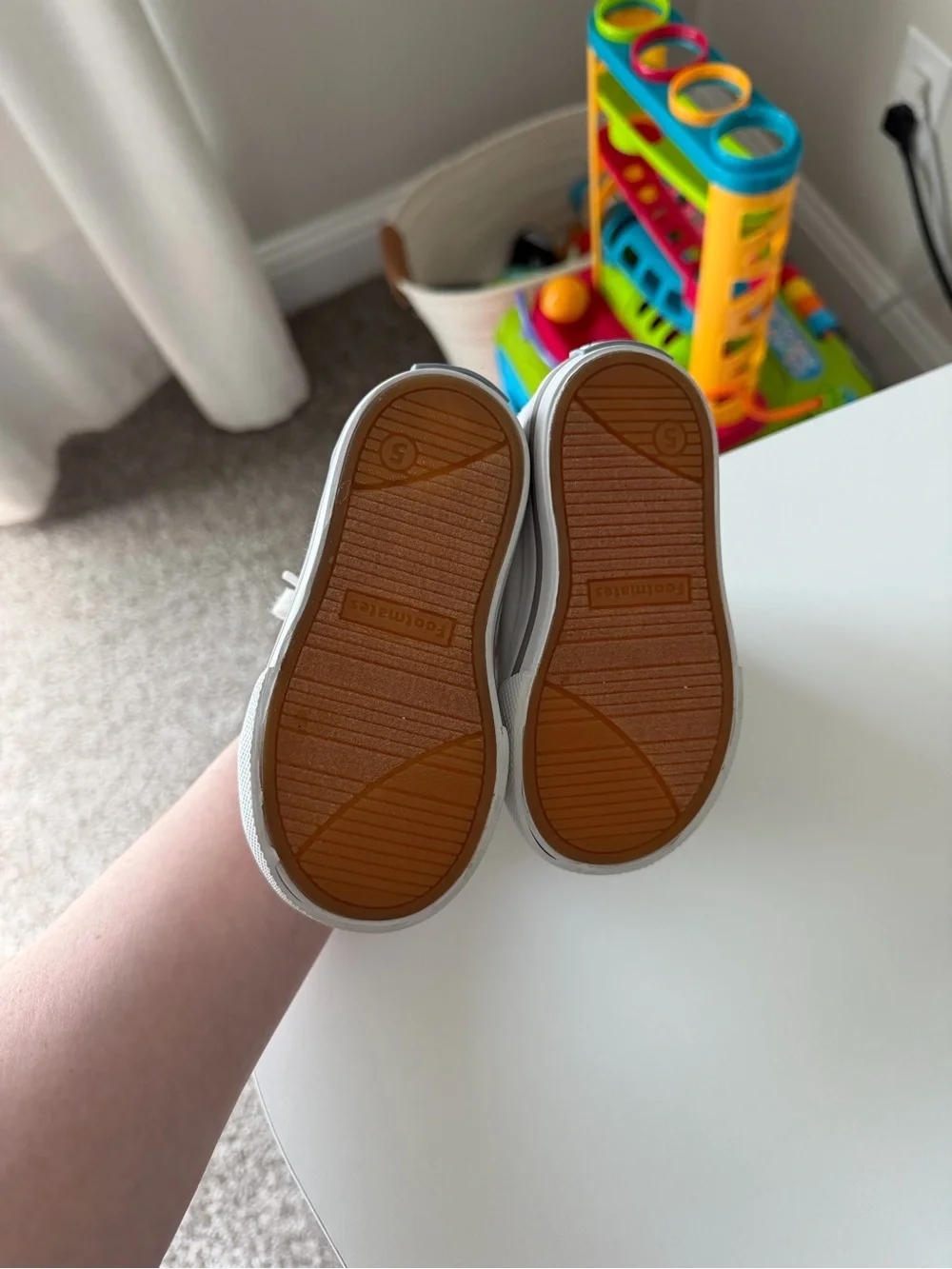 FootMates White Kids Canvas Sneakers with Laces